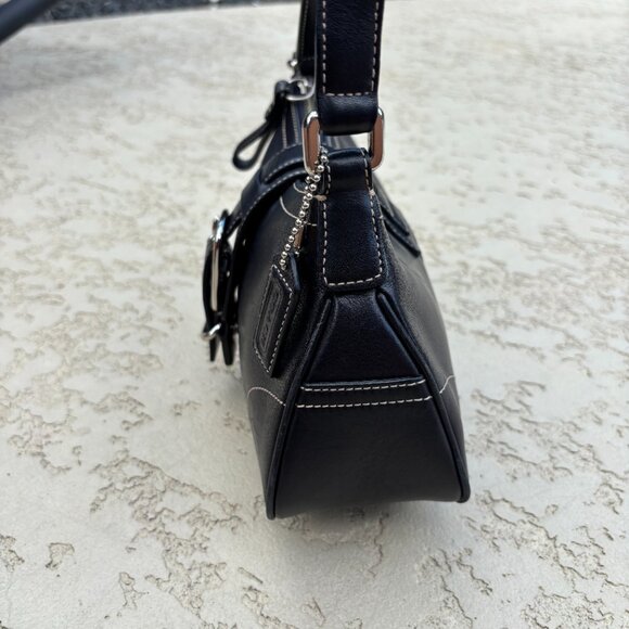 Vintage Y2K Coach Black Leather Soho Shoulder Bag – - Picture 11 of 16